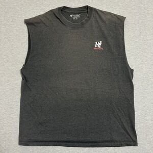 Big Dogs Attitude Is Everything Muscle Graphic‎ Shirt Charcoal Gray Mens Size 2X